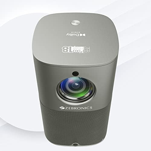 ZEBRONICS PIXAPLAY 18, Smart LED Vertical Projector, 3800 Lumens, 4K Support, Dolby Audio, 200 inch Screen Size, HDMI, USB, WiFi, Supports Bluetooth, 1080p Native, Electronic Focus, APP Support - Image 3
