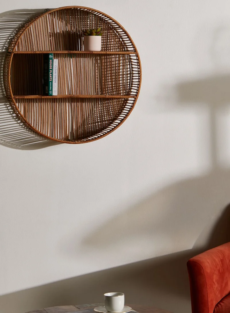 Premier Batu Natural Rattan Wall Shelf