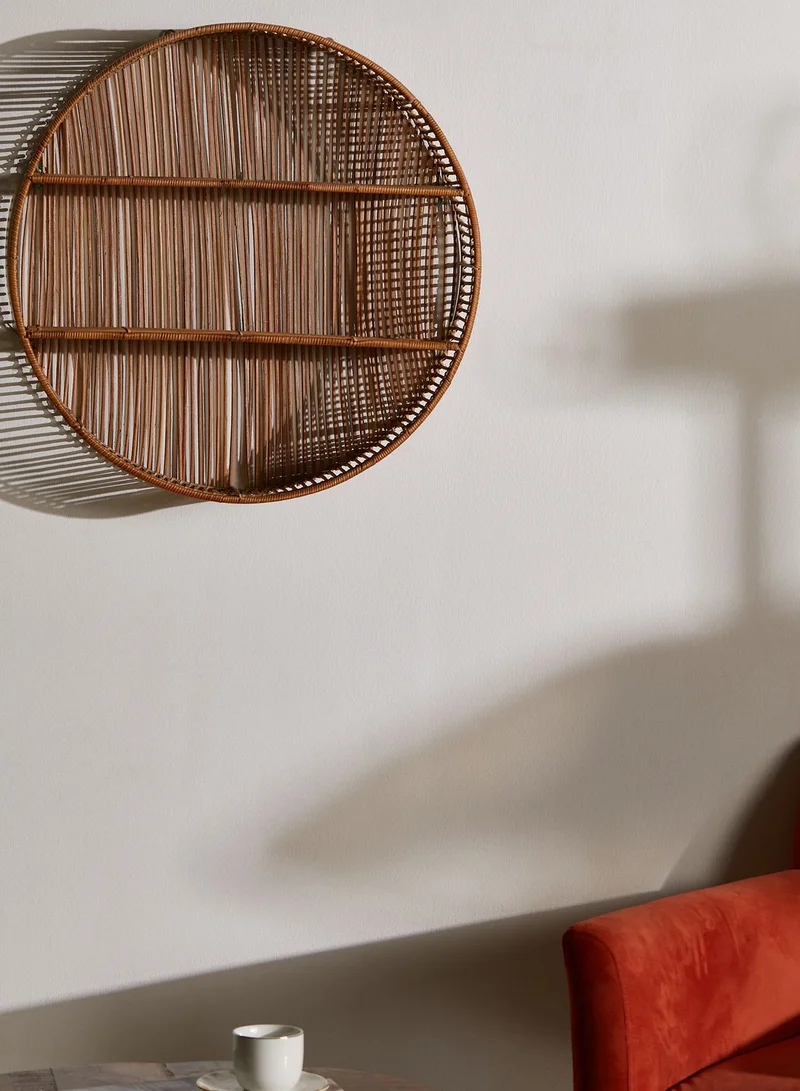 Premier Batu Natural Rattan Wall Shelf