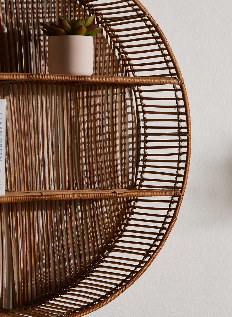 Premier Batu Natural Rattan Wall Shelf