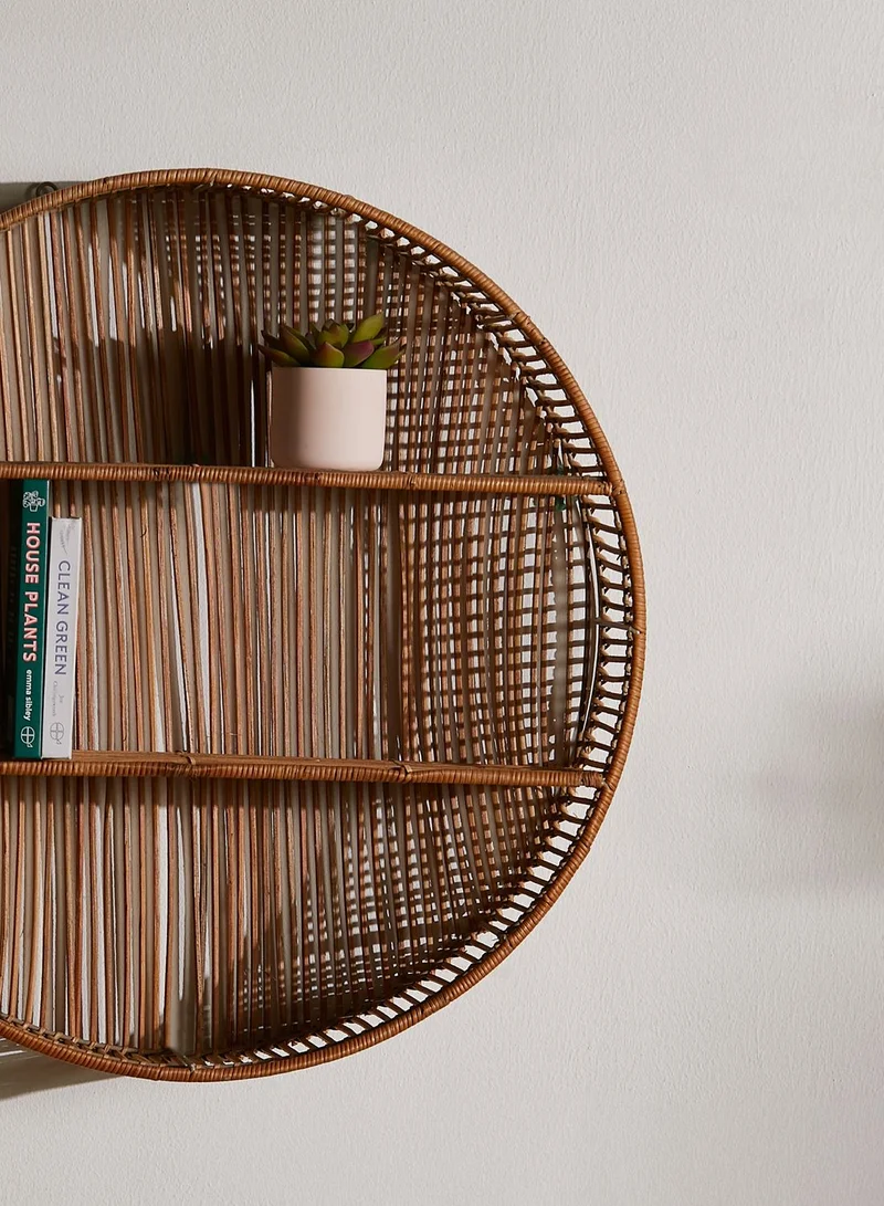 Premier Batu Natural Rattan Wall Shelf