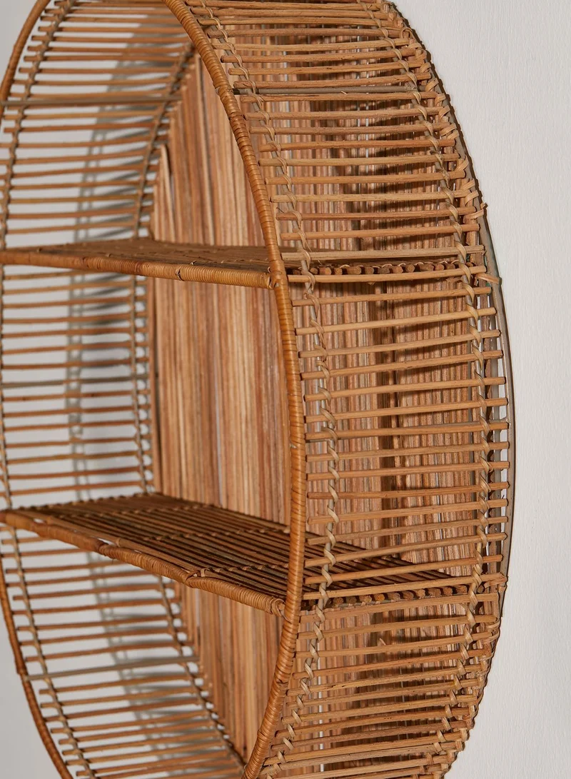 Premier Batu Natural Rattan Wall Shelf
