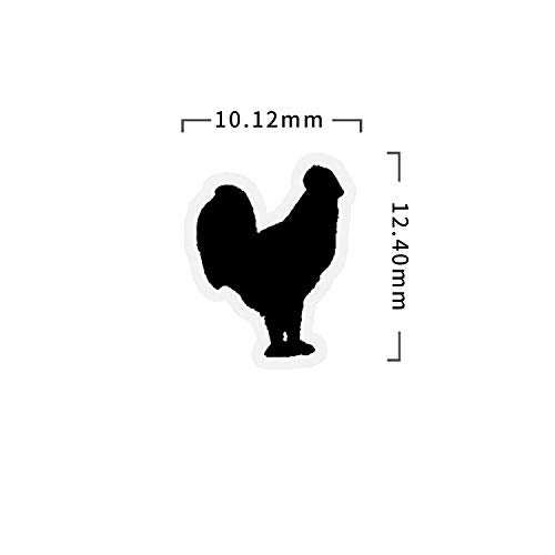 Sunny Bride 50 Wedding Meal Stickers - Food Identifier & Menu Choice Place Cards for Party Seating - Meal Option Indicator (Black, Chicken) - Image 3