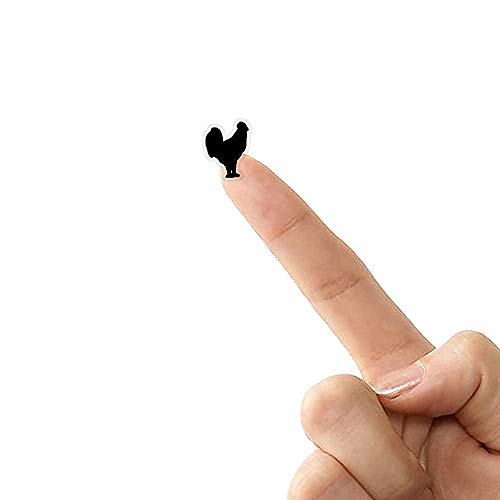 Sunny Bride 50 Wedding Meal Stickers - Food Identifier & Menu Choice Place Cards for Party Seating - Meal Option Indicator (Black, Chicken) - Image 2