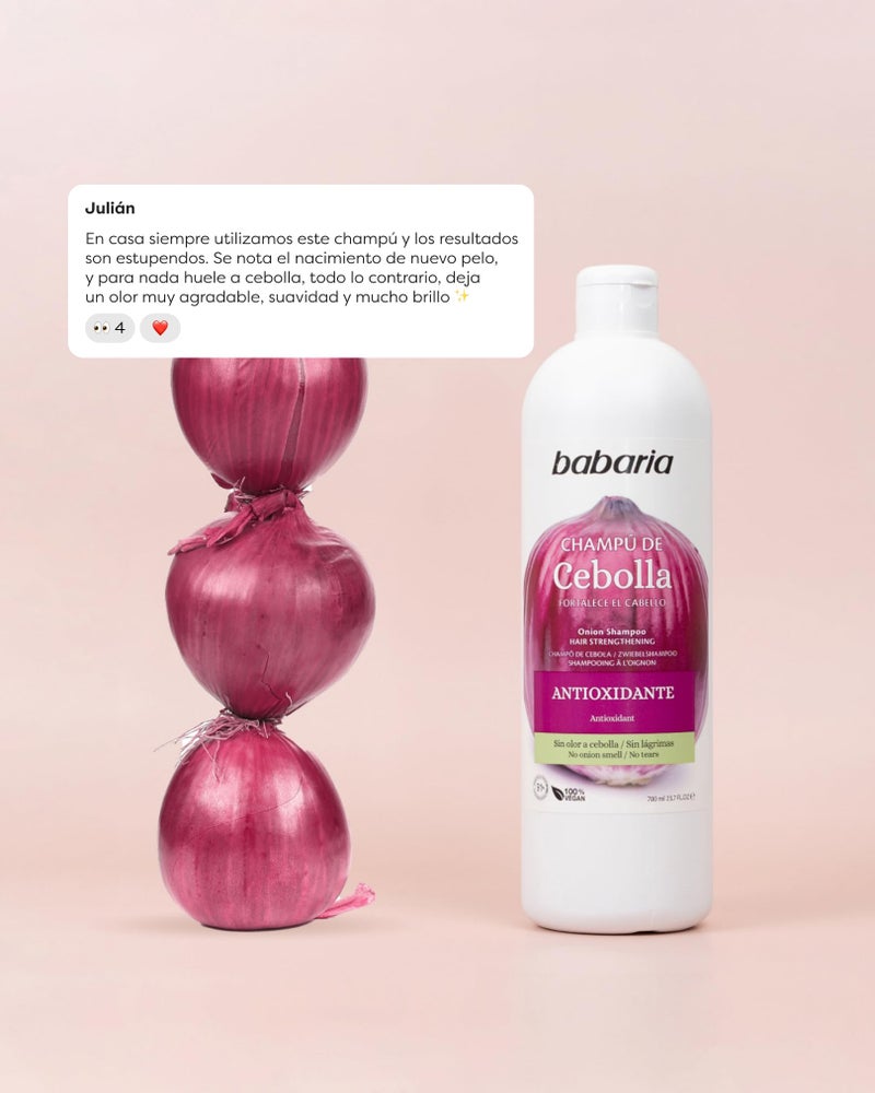 Babaria Onion Shampoo (Anti-Oxidant/Stimulating Effect) 20 oz - Image 4