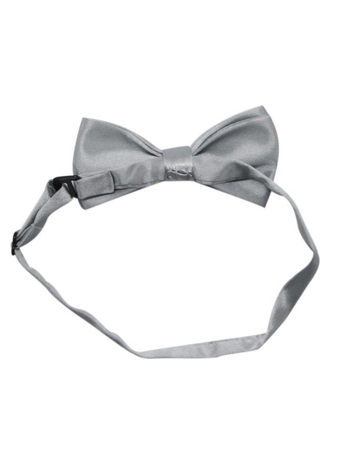 Bioterti Suspenders & Bowtie Set for Kids and Baby - Adjustable Elastic X-Band Strong Braces, Light Grey, One Size - Image 4