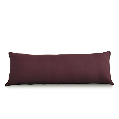 EVOLIVE Ultra Soft Microfiber Body Pillow CoverPillowcases 21x54 with Hidden Zipper Closure21x54 Body Pillow Cover Wine