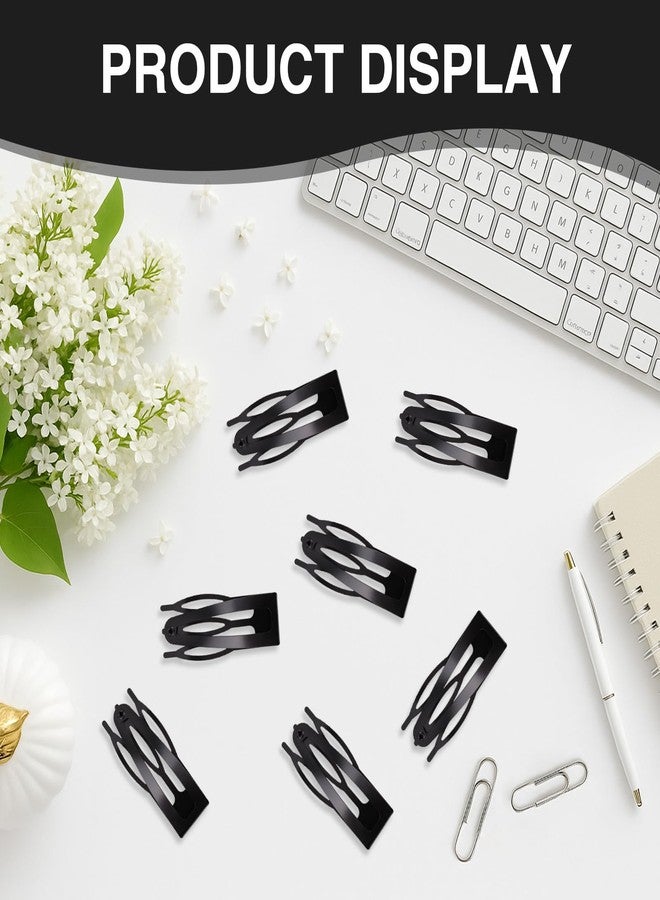 FRAMAD 50PCS Double Grip Hair Clips for Thick Fine Hair, 3 Prong Metal Snap Barrettes for Women Girls - Image 4