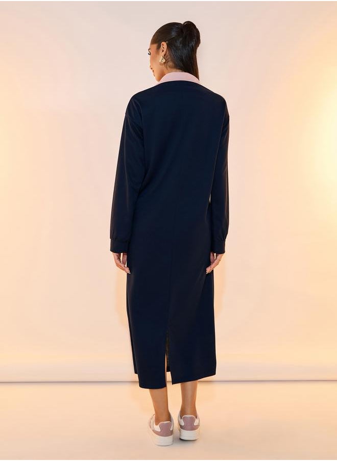 Styli - Half Zip Up Unitard - Image 1
