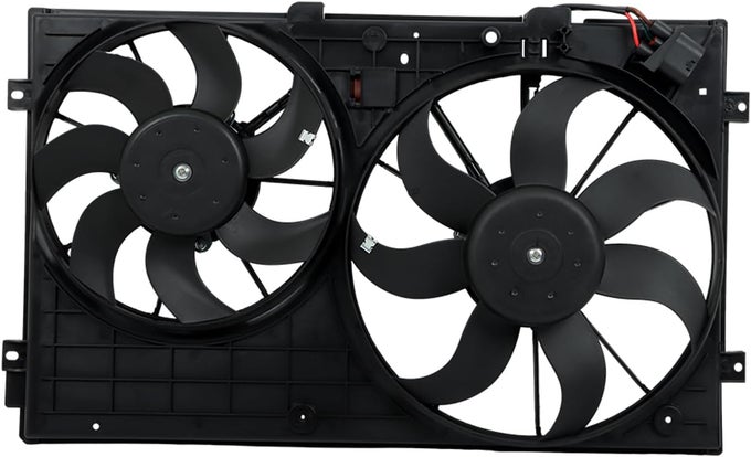 Car Radiator Cooling Fan Assembly for 2005-2013 Jetta, 2010-2013 Golf, 2012-2013 Passat