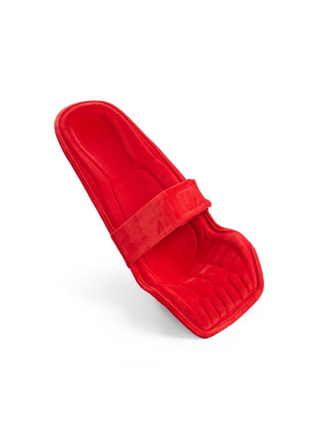 ComfyCarry 2 in 1 Feeding Pillow Velvet Fabric | Breastfeeding Pillow | Infant Carrier | New Born Carrier | Nursing Reclined Carrier (Red) - Image 3