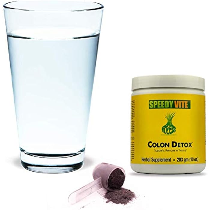 SpeedyVite® Colon Detox Organic Supports Natural Removal of Toxins* Charcoal Psyllium Flax Apple Fiber Slippery Elm Fennel 10oz All Natural Powder (1 x 10oz) - Image 4