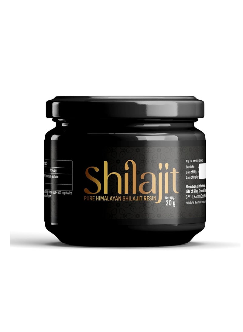 MAKALU Shilajit Pure Himalayan Shilajit Resin 20 g  - Image 1
