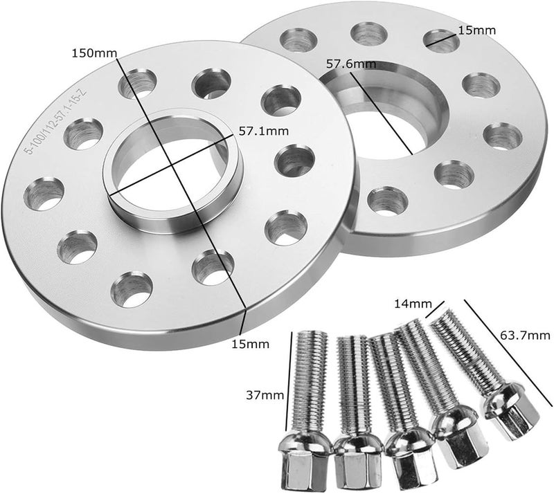 DEMULAX 15mm Wheel Spacer Adapter Set - Image 2