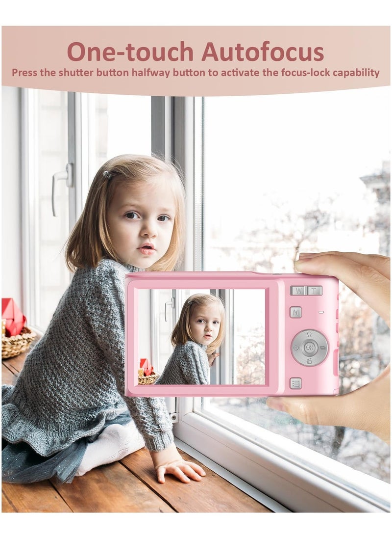 Generic - Digital Camera, 50MP Full HD 1080P Camera with 16x Zoom Anti-Shake, Compact Camera for Teens Girls Boys, Kids Camera with 32GB SD Card - Image 1