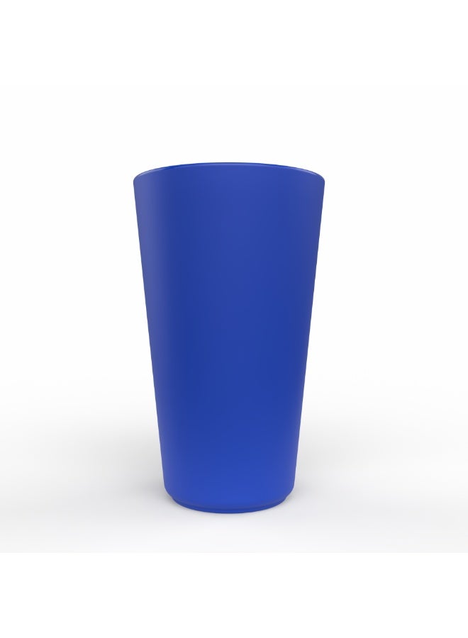EasyGO Easy-Go Set of Reusable Plastic Cup ( 6 cups ) 400ml BPA Free PP – Microwave, Freezer & Dishwasher Safe - Azure Blue - Image 2