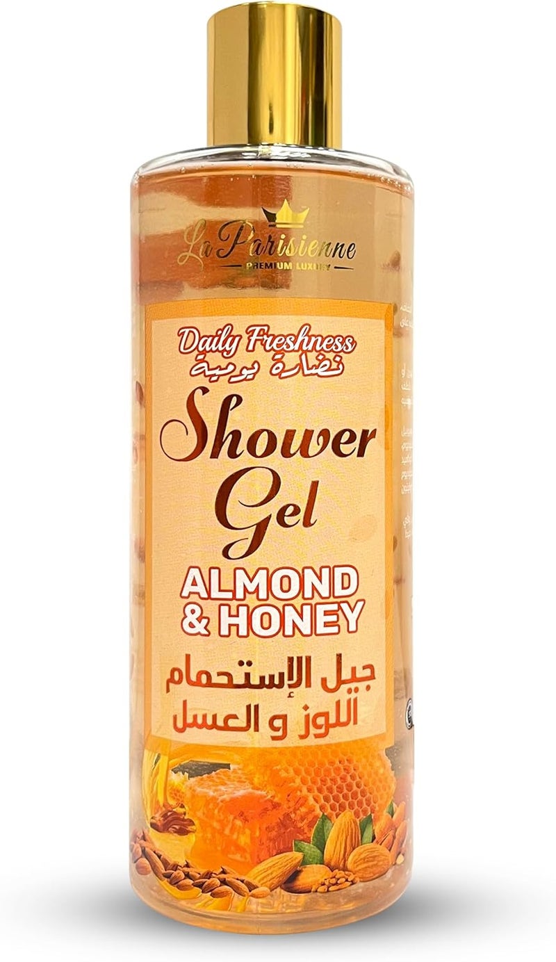 ECOLYTE+ La Parisienne Premium Luxury Shower Gel with Almond & Honey - 500 ml - Image 1