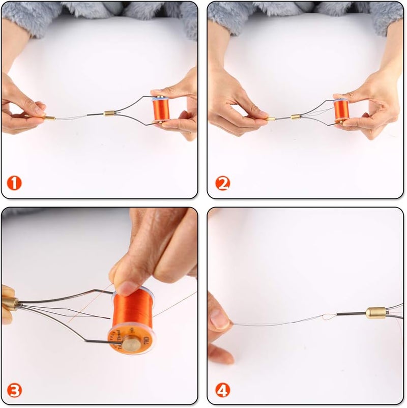 Hercules Fly Tying Tools, Fly Tying Kit with Bobbin Thread Holder, Wire Threader, Knot Whip Finisher, Hackle Plier, Bodkin, Fly Fishing Lure Making Accessories - Image 3