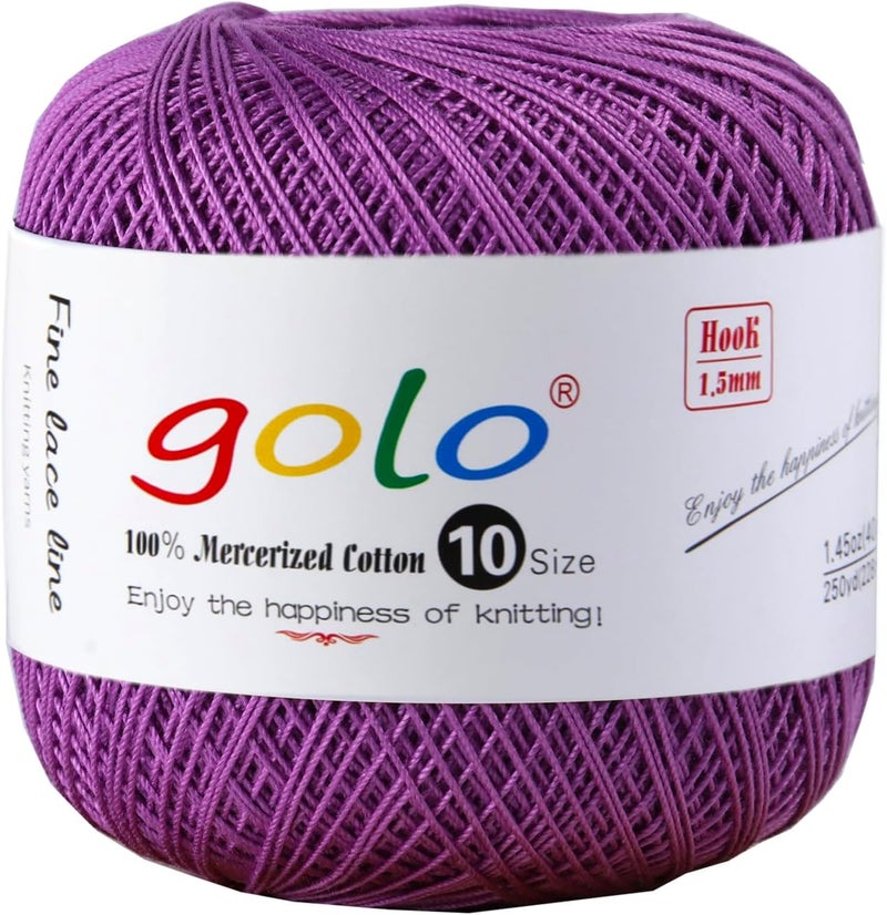Golo Crochet Thread Size 10 Cotton Yarn for Tatting Lace Thread 634 - Image 1