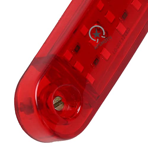 APSMOTIV 2PCS LED Side Marker Lights, 12V Waterproof Trailer Marker Light Red Universal Clearance Lights Surface Mount for Trucks Trailer RV Camper Boat Marine - Image 5