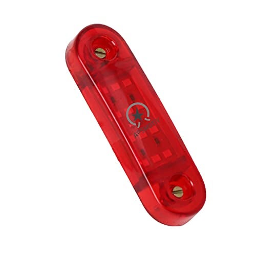 APSMOTIV 2PCS LED Side Marker Lights, 12V Waterproof Trailer Marker Light Red Universal Clearance Lights Surface Mount for Trucks Trailer RV Camper Boat Marine - Image 4