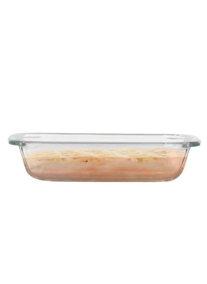 Alsaif Gallery - 3-Piece Rectangular Glass Oven Trays Set 1.5L 2.2L 2.9L - Image 1