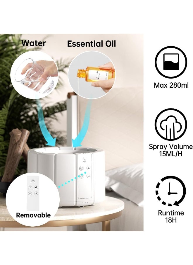 TYZOON TYZOON Bonfire Humidifier 250ML with Remote Control - Silent Flame Diffuser and Aromatherapy Scented Oil Diffuser with Timer, Bonfire-Shaped Warm Light, and 7 Color-Changing LED Lights  - Image 5