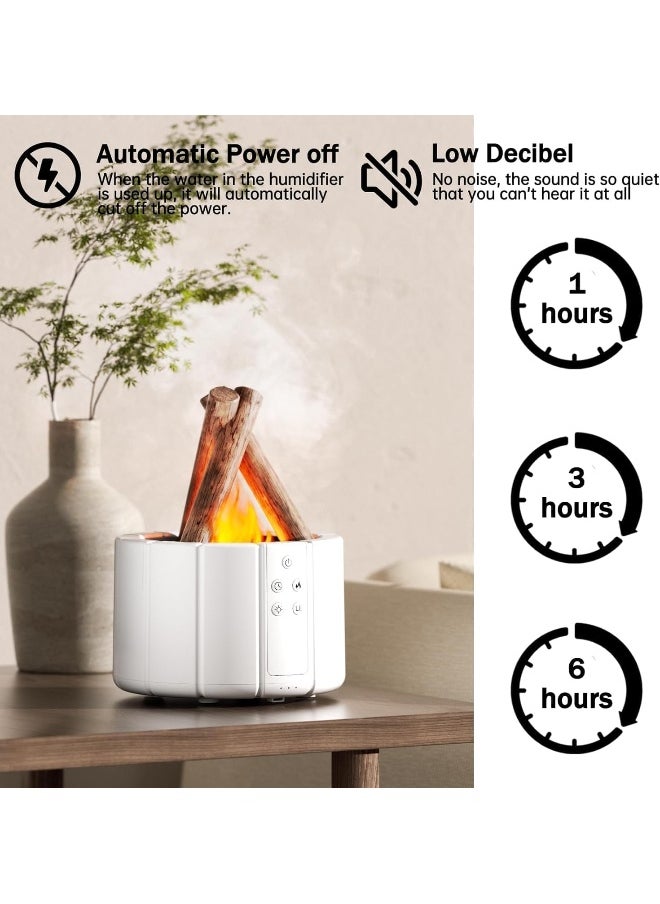 TYZOON TYZOON Bonfire Humidifier 250ML with Remote Control - Silent Flame Diffuser and Aromatherapy Scented Oil Diffuser with Timer, Bonfire-Shaped Warm Light, and 7 Color-Changing LED Lights  - Image 4