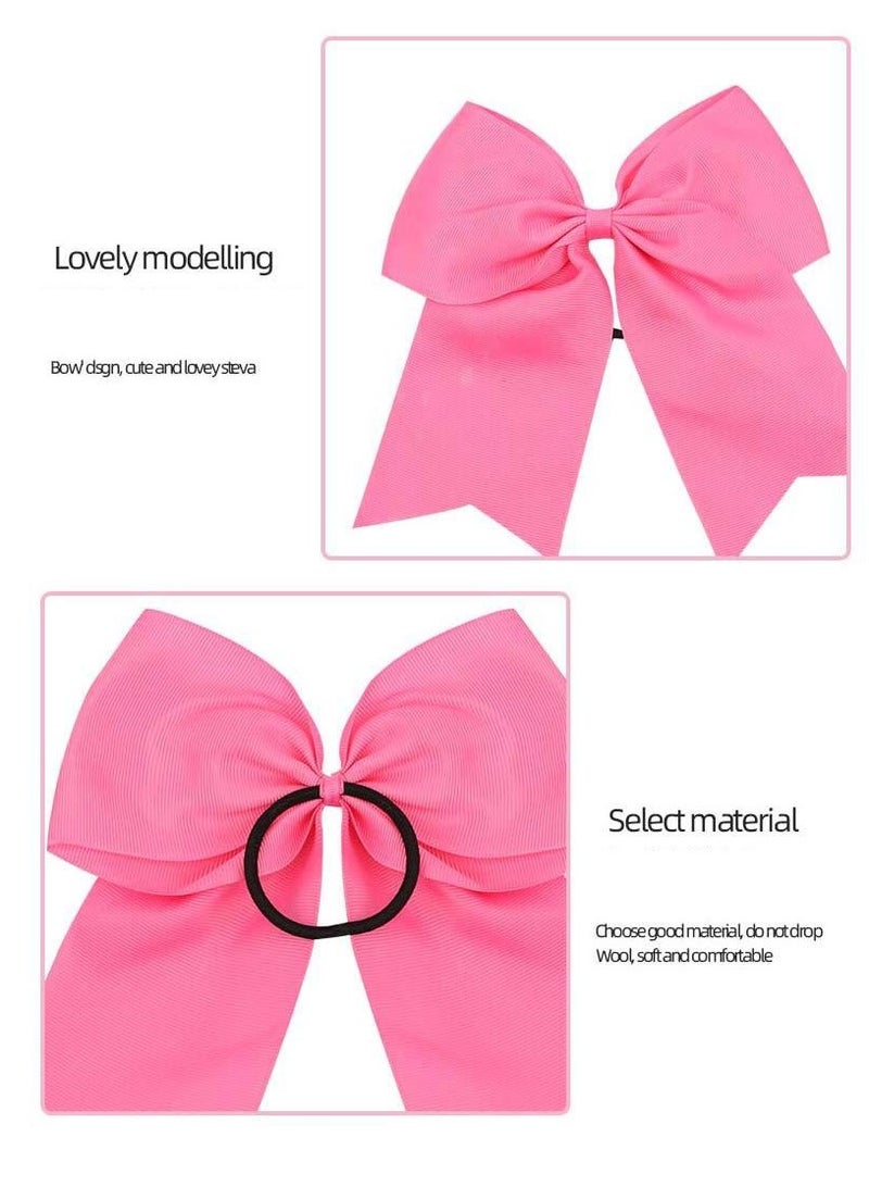 Y&D 26-Piece Children's Headwear Bow Tie Hair Loop Cheerleading Swallowtail Fish Tail Rubber Band 8inch - Image 4