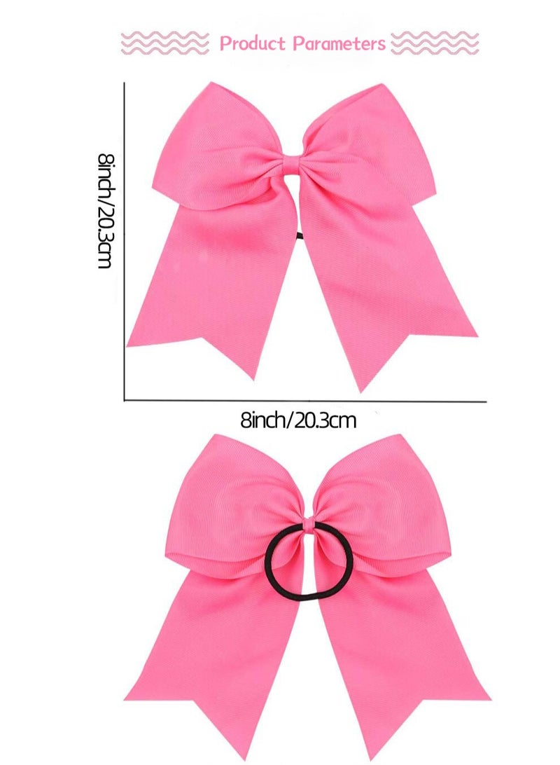 Y&D 26-Piece Children's Headwear Bow Tie Hair Loop Cheerleading Swallowtail Fish Tail Rubber Band 8inch - Image 3