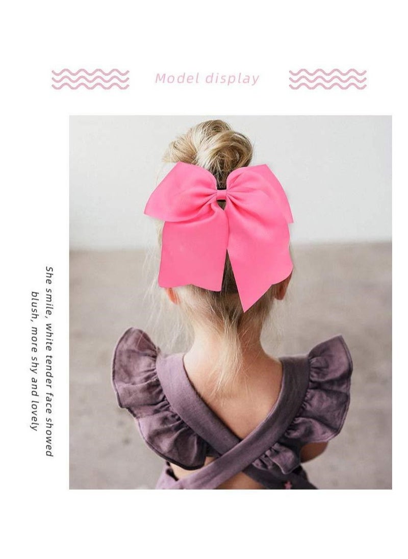 Y&D 26-Piece Children's Headwear Bow Tie Hair Loop Cheerleading Swallowtail Fish Tail Rubber Band 8inch  - Image 4