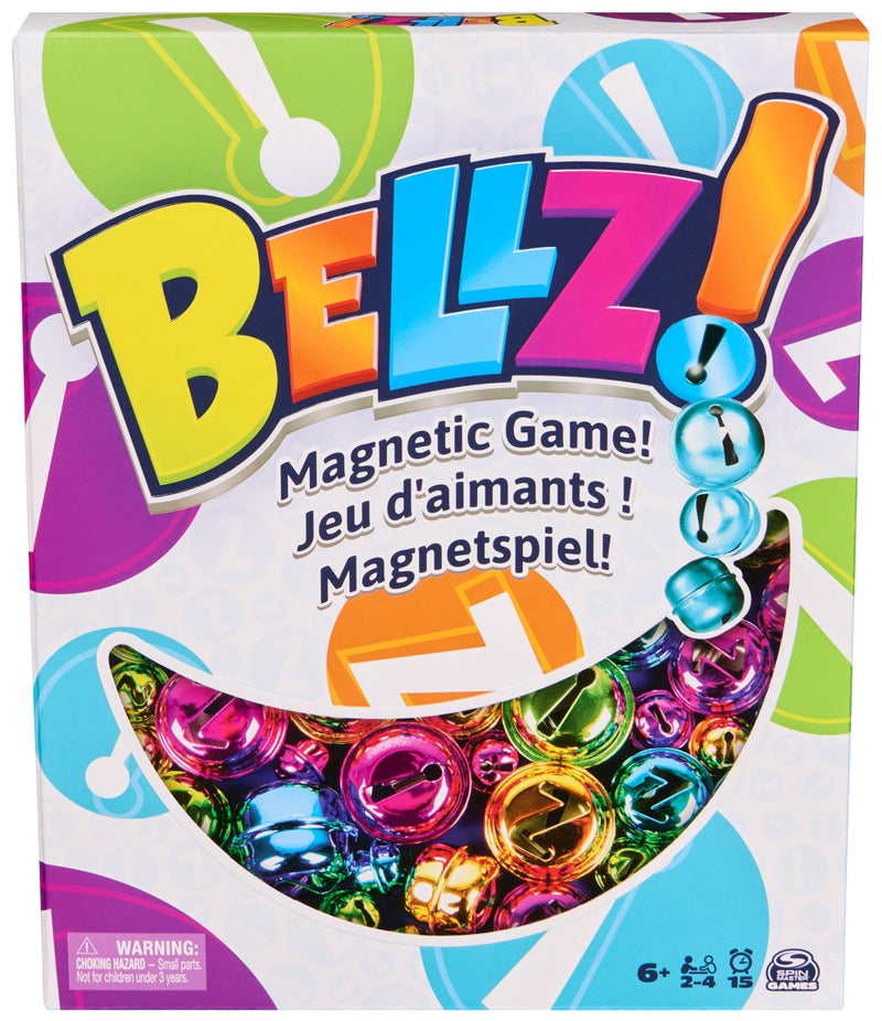 Spin Master Games, Bellz!, The Quick to Pick-up Family Magnet Game with Magnetic Wand & Bells, Storage Pouch, ASMR Sounds, Travel Game, 1-4 Players, for Ages 6 & Up - Image 1