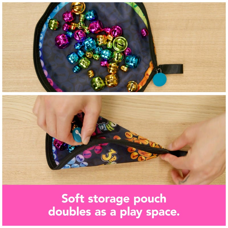 Spin Master Games, Bellz!, The Quick to Pick-up Family Magnet Game with Magnetic Wand & Bells, Storage Pouch, ASMR Sounds, Travel Game, 1-4 Players, for Ages 6 & Up - Image 5