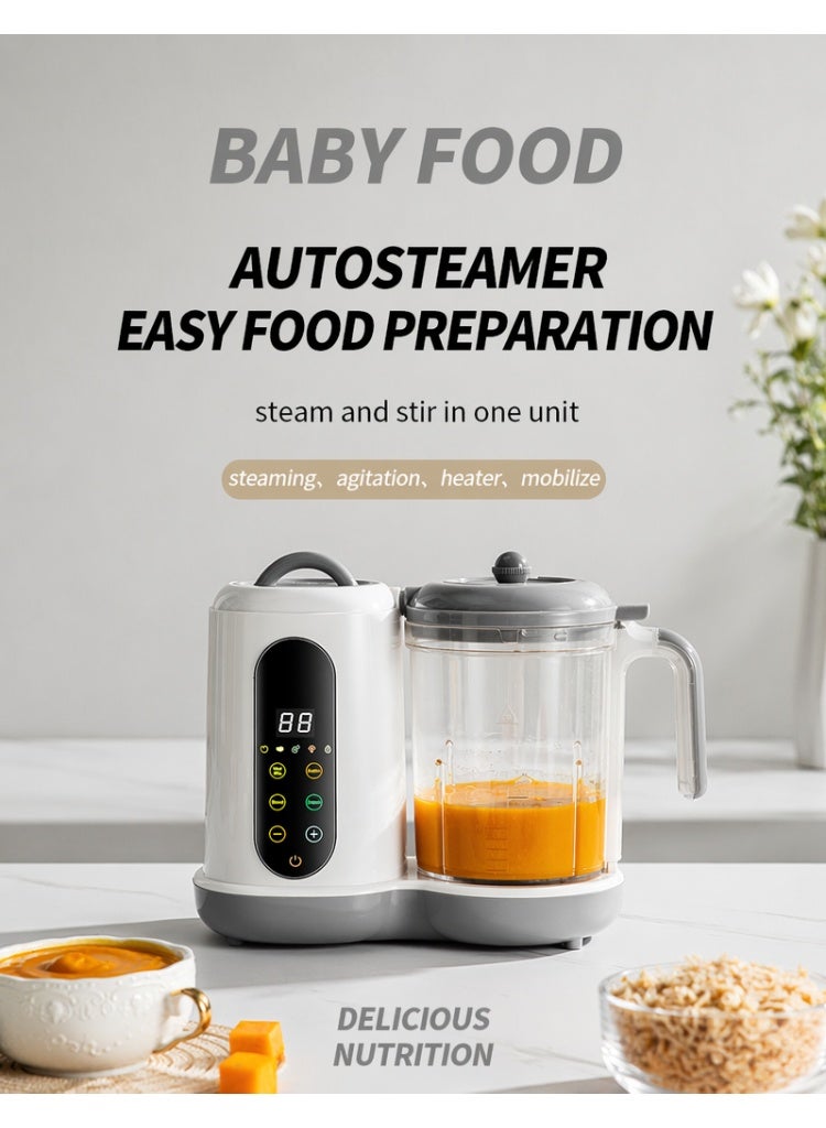Hirospace 5-in-1 Multifunctional Baby Food Maker, Electric Blender & Steamer Combo, Food Processor for Homemade Baby Food, Perfect for Infants & Toddlers - Image 4