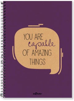 Le Color 4-Piece School Notebook Set 17X24 Eco Kraft Square 200 Pages  - Image 4
