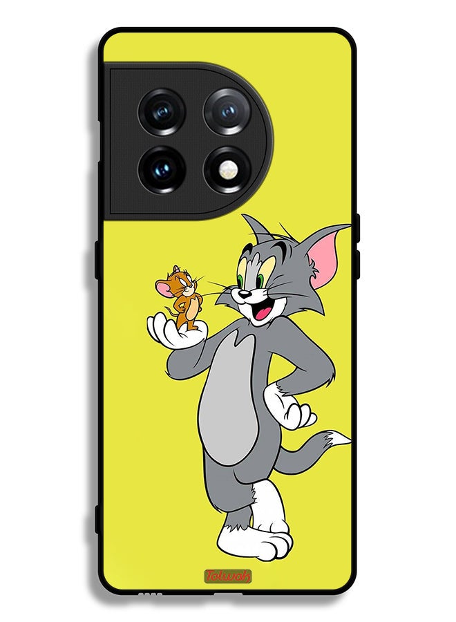 Tolwak OnePlus 11 5G Protective Case Cover Tom And Jerry - Image 2