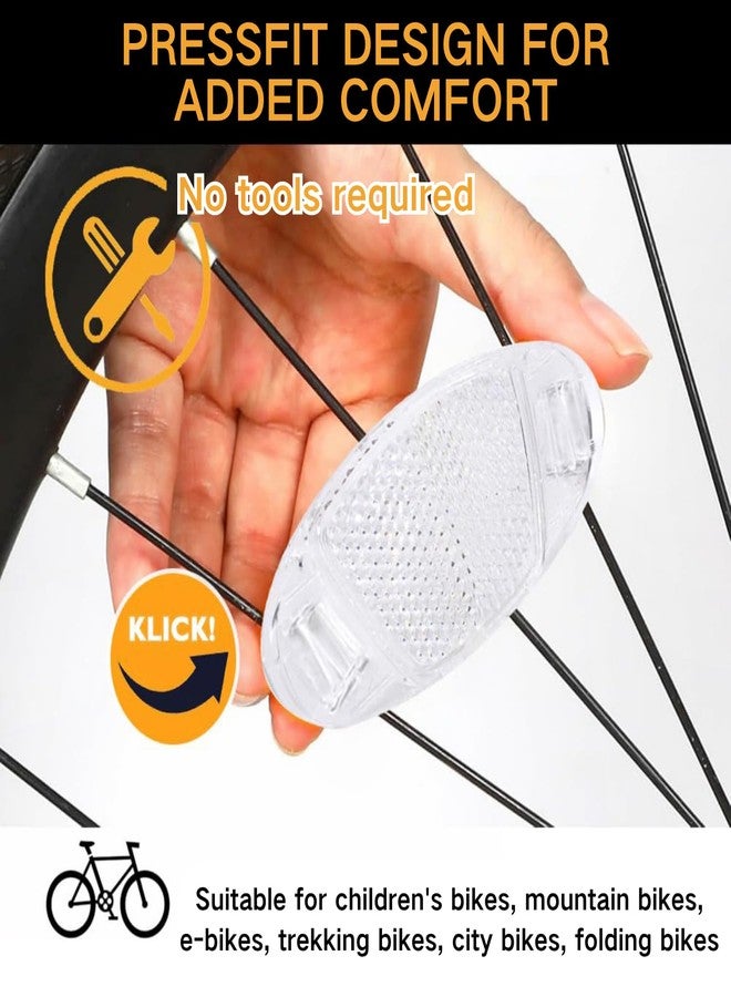 VICDUEKG 4 Pcs Bike Wheel Reflectors, Bicycle Spoke Reflectors, Bicycle Safety Warning Reflector Accessories for Mountain Bike Road Bike, Night Riding - Image 4