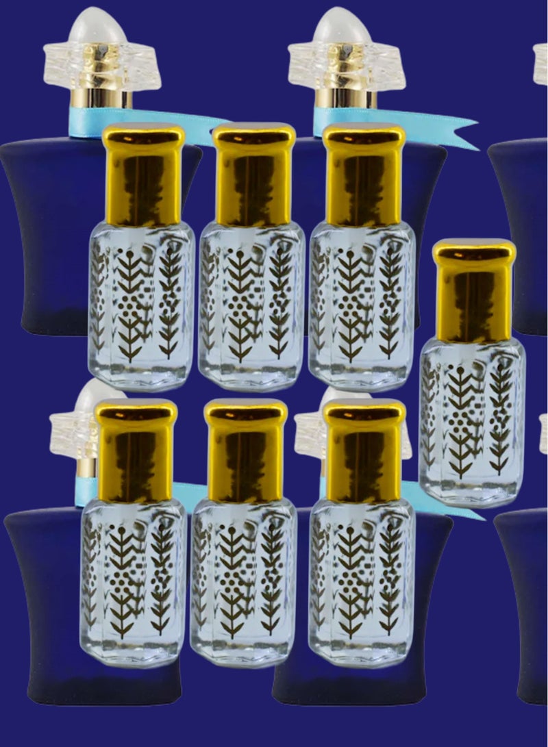 7 Pieces Blue Lady Essential Oil For Women Original Clear 6 Ml