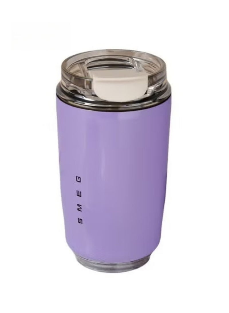 320ML Coffee Mug,Insulated Beverage Cup With Leakproof Lid, Travel Portable Car Drinking Cup，Stainless Steel Vacuum Leak proof , Purple - Image 1