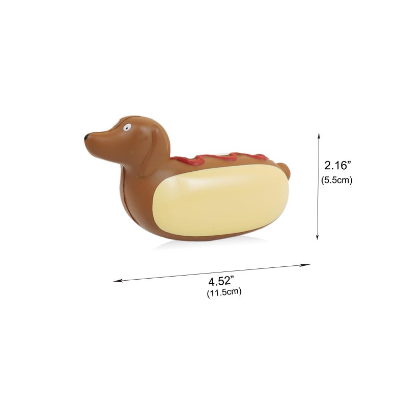Yobro Miniature Dachshund Hot Dog Desk Set - Includes Mini Stapler, Tape Dispenser & Squeeze Hotdog - Cute Office Supplies for Desk Organization,Age 15 Years + - Image 5