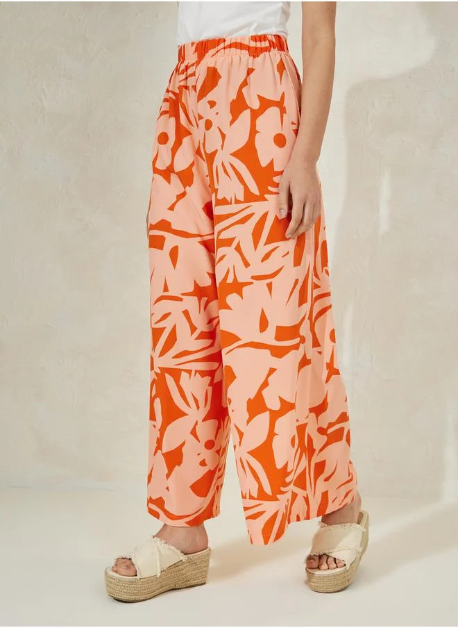 ستايلي 3 Piece Printed Kimono with Cami & Pants Co-Ord Set