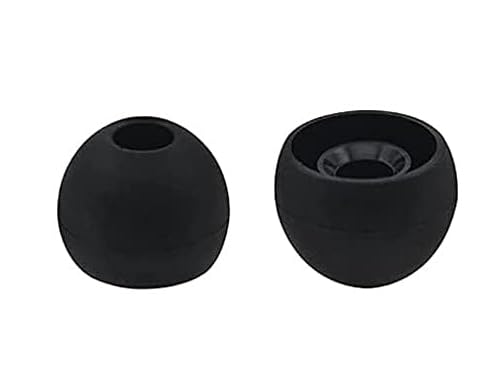 ALXCD Ear Tips for in-Ear Headphones, S/M/L Sizes 12 Pairs Soft Silicone Earbuds Tips Eartips with 3.8mm Connector Hole, Fit Most in-Ear Earbuds(Inner Hole 3.8mm -4.8mm) 12 Pairs, Black, S/M/L - Image 3