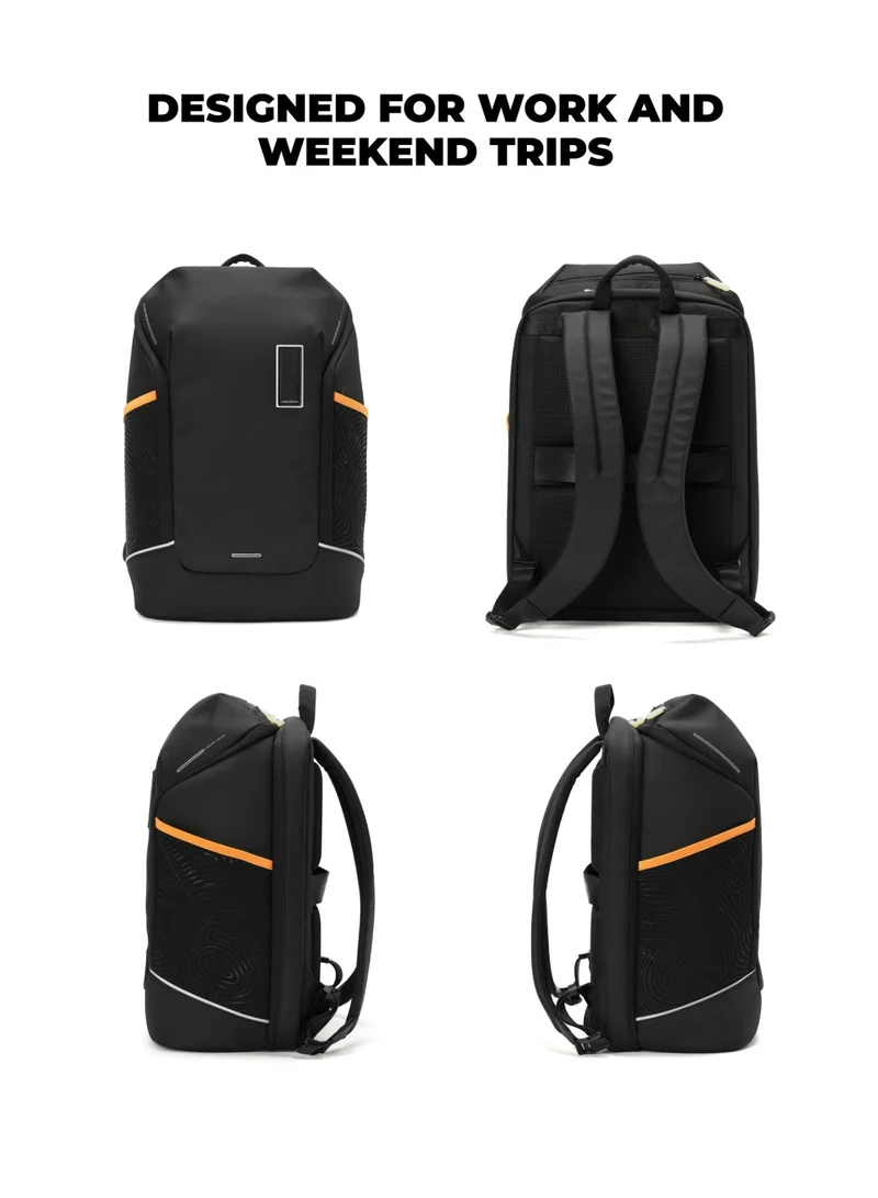 موكوبارا للتجارة ذ.م.م The Offshore Backpack - 28L Capacity, Reverse Coated Nylon | Incognito, Black