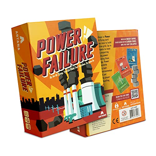 Genius Games Power Failure: A Strategy Card Game About Power Plants and Energy Generation – Science Board Game on Nuclear, Renewable, and Fossil Fuels - Educational STEM Board Game for Gamers, Adults and Families - Image 1