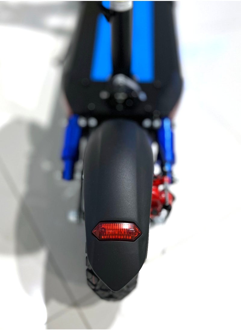 Crony - V10 Pro 1200W High Speed Electric Scooter For adult & Kids 36V/12Ah, Off-Road Tires, Dual Suspension, Front & Rear Disc Brakes, Triple Led Lights, Easy Foldable 21kg Aluminum Frame,Load 120kg，Powerful E-Bike Urban Mobility，Blue - Image 1