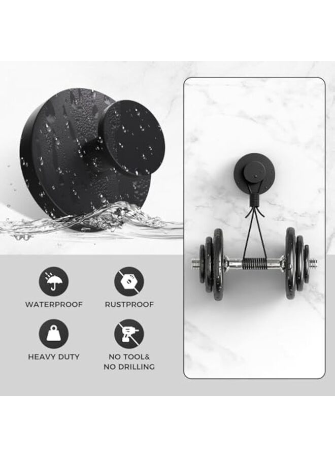 Showerr Hooks for Inside Shower,Suction Cup Hooks for Glass Window,Removable Towel Hooks for Bathrooms,4 Packs - Image 3