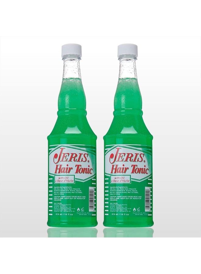 Jeris Hair Tonic with Oil Professional – Bottle of 14 Fl Oz each, Formulated For all hair types, Perfect for Men's Hair and Scalp Care and Health (2 Pack / 28 Fl Oz TOTAL)  - Image 1