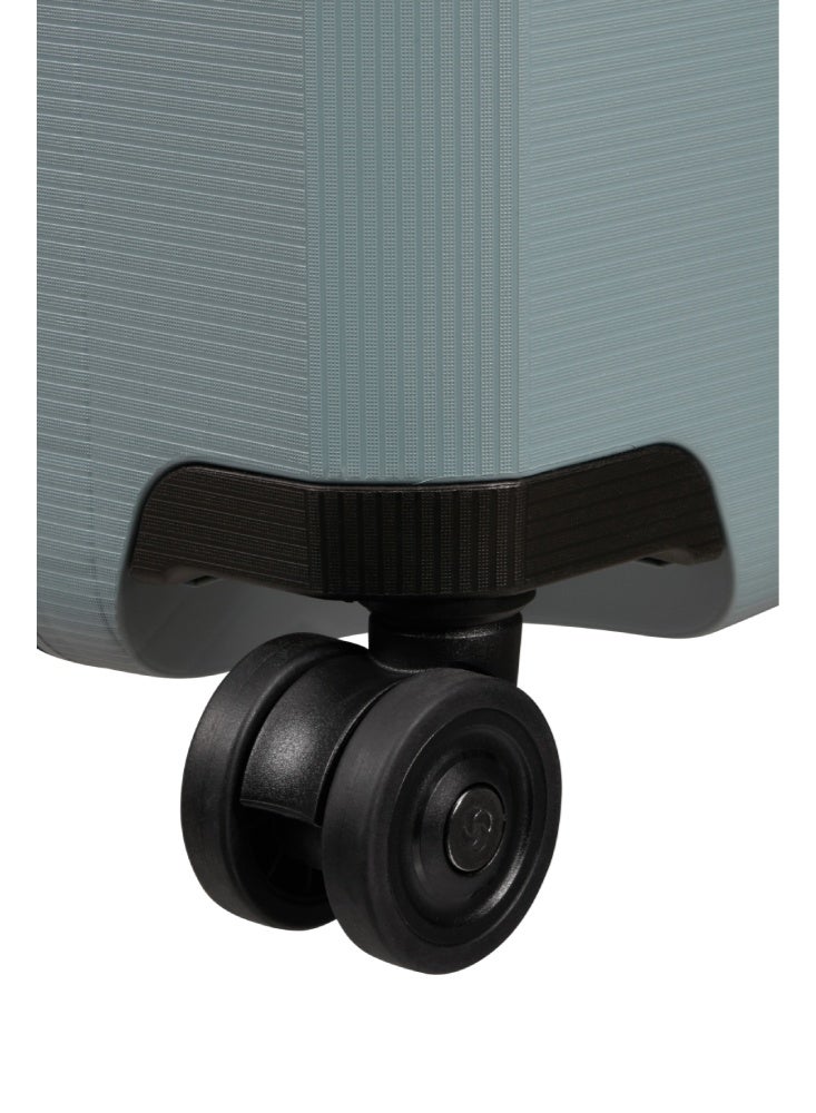 Samsonite Magnum Eco Suitcase Cabin Size 55 cm / 20 inch, 4 Spinner Wheels, Polypropylene, Ice Blue|Removable Divider Pads|Recyclex Material Technology|3 Point Locking System|ID Tag - 5 Years International Warranty - Image 5
