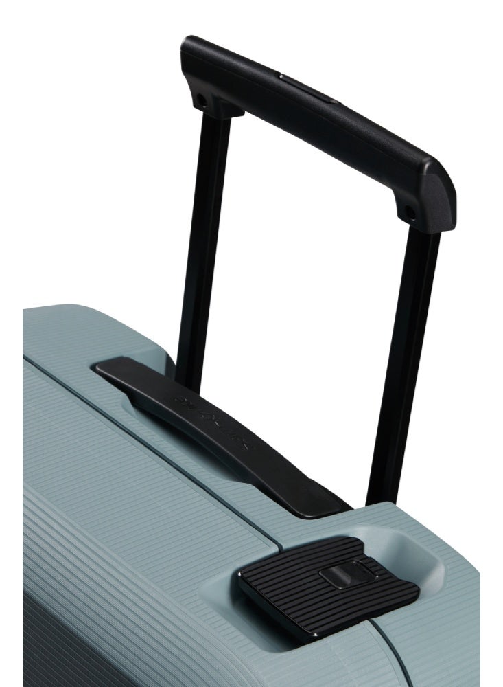 Samsonite Magnum Eco Suitcase Cabin Size 55 cm / 20 inch, 4 Spinner Wheels, Polypropylene, Ice Blue|Removable Divider Pads|Recyclex Material Technology|3 Point Locking System|ID Tag - 5 Years International Warranty - Image 4