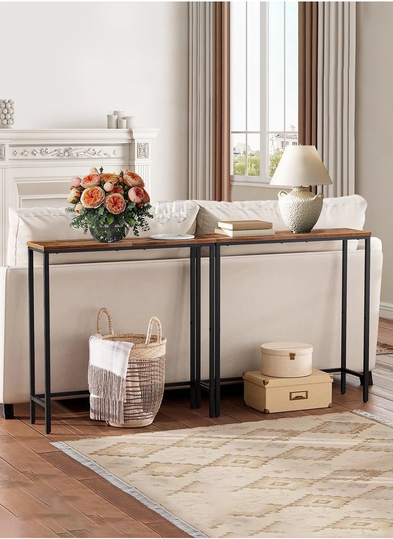 Narrow Console Table, Entryway Table for Small Space, Living Room Simple Sofa Table, Easy-To-Assemble Side End Table Display Table for Hallway,75 x 24 x 75 cm